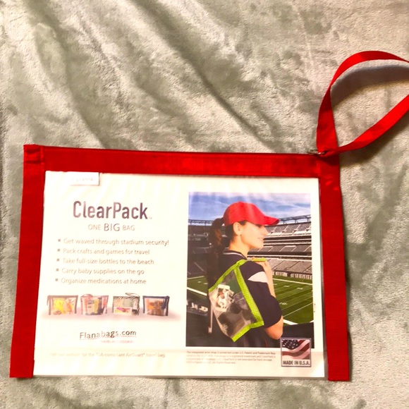 Flanabags Other - NWT-Flanabags Clear Pack One Big Bag/Color Red